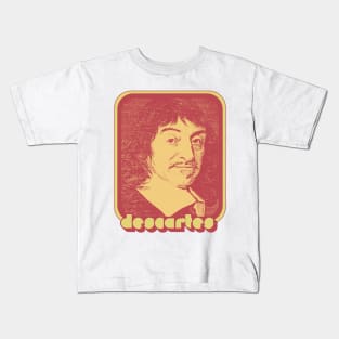 Descartes // Retro Aesthetic Fan Art Design Kids T-Shirt